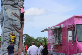 Marconi at eTown Grand Opening Rock Wall