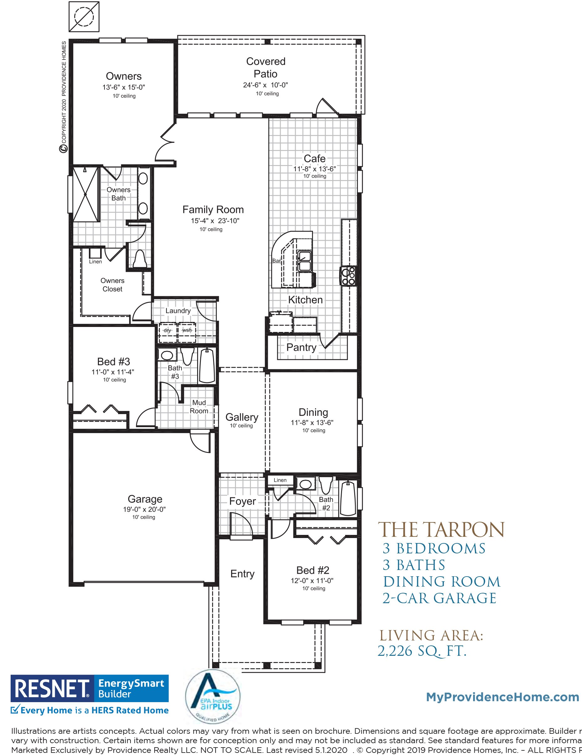 The Tarpon floorplan